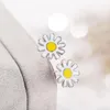 Halsbandörhängen Set Daisy Flower Pendant For Wedding Bridesmaids Brides Party Prom Ring Kits Kvinnliga mode
