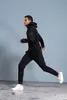 V￪tements de gymnase ￠ sweat ￠ capuche d￩contract￩ pour hommes Costume de course 2 pi￨ces R trackpants de jogging jogging shirt d'entra￮nement sur tracks