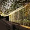 Strings 3M 4M 6M 8M Christmas Icicle Light Window Curtain Fairy String Party Holiday Wedding Backdrop Twinkle Garland