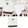 Chair Covers Washable Christmas Santa Hat Cover Dining Room Protector Slipcovers Seat For Holiday Party Home Decoration