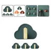 Hangers & Racks Hanging Hooks Cloud Shape Hook Shelf PP Seamless Fashion Creative Key Holder