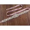Bälten Kvinnors strassbälte kristall brudbrud handgjorda diamant delt bröllopsfest brud för klänning