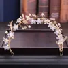 Tocados Cristal Flor Diadema Tocado Exquisito Floral Accesorios nupciales