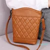 Evening Bags Fashion Soft Real Genuine Leather Shoulder Luxury Women's Handbag Elegant Ladies Bucket Crossbody Sac A Main