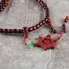 Strand sunyik naturliga träpärlor Buddhist Buddha Prayer Knot Red Black Ebony Beaded Unisex Men armband armband för kvinnor