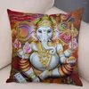 Poduszka Shiva Ganesha Case Obie strony dekoracje hinduizmu okładka na sofę samochodu Pluszowa mitologia sztuka