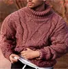 Herrtröjor Europeiska och amerikansk stil Hög NE -stickad Jaet Autumn Winter Sweater G221018