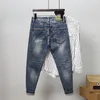 Heren jeans mode enkel lengte denim heren herfst stijl eenvoudige lente rechte slanke kleine voeten tieners lange potloodbroek