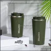 Mugs Stainless Steel Coffee Thermos Mug 380/510Ml Mtipurpose Portable Car Vacuum Flasks Cup Fitness Running Gym Sport Water Bottler Dhxuh