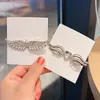S3269 Fashion Jewelry Angel Wing Barrettes for Women Rhinestone Hairpin Duckbill Hair Clip Bobby Pin Lady Girl Barrette Hair Accessories