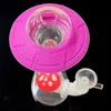 Hausgarten farbenfrohe UFO -Form Wasserrohre Glas Bongs Öl Rig Silicon Bong Rauchen Schatten Tuber Rigs kostenlos 14mm Schüssel