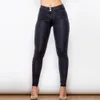 Shascullfites Melody Jean Skinny noir pour femmes, Denim coupe Slim, extensible, Skinny, levage des fesses, pleine longueur