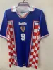 1998 ホームアウェイ SUKER レトロジャージボバンクロアチアサッカージャージヴィンテージクラシック Prosinecki サッカーシャツ SOLDO STIMAC TUDOR MATO BAJIC マイヨデフット