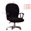 Chair Covers 2022 Computer Anti-dirty Rotating Stretch Jacquard Office Desk Seat Cover Removable Elastic Slipcovers