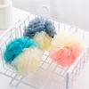 Grande palla da bagno morbida Doccia Luffa Spugna Pouf Soffio Maglia Schiuma Detergente per la pelle Strumenti per la pulizia Spa Scrubber per il corpo Accessori per il bagno Corrispondenza di colori SN4217