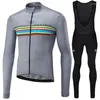 Racing set runchita 2022 vinter termisk fleece lång ärm set bicicleta kit cykel cykling kläder ropa de invierno