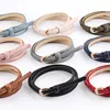 Ceintures Sweetness Femmes fausses bonbons en cuir couleur fine ceinture skinny ceinture réglable SE55