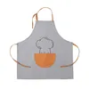 Tablier de cuisine anti-assiette et anti-huile cuisinier à la maison boulangerie BBQ sans manches en coton pour femme accessoire 220507