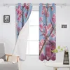 Rideau Cherry Blossom Rose Printemps Rideaux Pour Salon Moderne Fenêtre Chambre Rideaux Stores