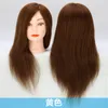 Coiffure mannequin tête tous réels de cheveux de cheveux têtes de cheveux coupés de cheveux coups de cheveux mannequin tête capable d'être permanente et teinte de coiffe