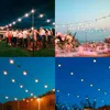 Strings 23Meter patio żarówka sznur światło na zewnątrz girlands festoon biały kabel glob