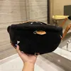 Evening Bags Designer Women Iv Teddy Fanny Pack Bag Luxurys Designers Bags Paris Brand Lambswool Fur Plush Printed Crossbody Waist Handbags Woman Lambs