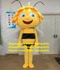 Personaggio Maya Bee Costume della mascotte Personaggio dei cartoni animati per adulti Vestito Completo Esposizione Mondiale Grande Magazzino CX4011