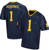 Michigan Wolverines Aidan Hutchinson Futbol Jersey Cade McNamara Hassan Haskins Cornelius Johnson Roman Wilson Corum Chase Winovich Tom