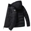 Giacche da uomo New Fleece Thick Men Coat Warm Jacket impermeabile Parka Uomo Winter Outwear Cappello antivento Parka con cappuccio Jacket Men T221017