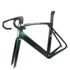 RIM Brake Aero Road Bike TT-X35 Pełne wewnętrzne kable BB86 Green Purple Chameleon YS3068