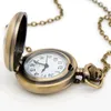 Montres de poche Vintage unisexe mode numéro romain Quartz Steampunk montre femmes homme collier pendentif avec chaîne cadeaux Reloj De Bolsillo