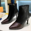 The official website of same style womens boots uppers with brand logo highlights brand charm elegant and expensive Comfortable fashion famous designer ankle boot