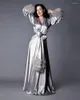 Wraps Elegant Silk Floor Length Night Robe With Feathers Top Quality Custom Made Party Sleepwear 2022 Bridal Nightgown Robes