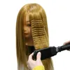 Schaufensterpuppenkopfmodell Dummy Head Form Reales Haar können permed und lockiges Üben geflochtenes Haar gefälschtes Modell Kopf Up-do geflochten