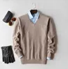 Männer Pullover Kaschmir Pullover Casual 2021 Herbst Winter Warme Pullover Top Hohe Qualität Baumwolle Klassische Gestrickte V-ne Männlich g221018