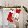 Décorations de noël, bas de noël brodés, chaussettes cadeaux de noël pour enfants, bas de noël pour enfants, de841