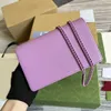 GiGi's Luxury Designer Marmmont Envelope Shoulder Bag Real Calf Leather With Resin Messenger Bags 6 Card Compartments Cross Body Built-in Makeup Mirror Wallets Purse