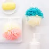 Grande palla da bagno morbida Doccia Luffa Spugna Pouf Soffio Maglia Schiuma Detergente per la pelle Strumenti per la pulizia Spa Scrubber per il corpo Accessori per il bagno Corrispondenza di colori SN4217