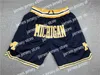 Basket shorts ncaa michigan wolverines basket kort flygning bara college don north carolina tar klackar svart mamba lägre merion gymnasiet fickbyxor