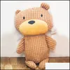 Brinquedos de cachorro Chews Plush Dog Toy Small Bear Doll Molars Vocal Morda Kid Bancy Toys Supplies Ped