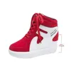 Autres chaussures Red Sneakers Femmes Nouvelles plates-formes High Top Casual Coss