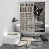 Zabawne psy zasłony prysznicowe Śliczne szczenięta zwierzęta domowe do wystroju łazienki poliestrowy materiał wodoodporny 70x70 cala 220429