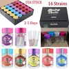 Baby Jeeter Infused Smoke Glass Case Pre Roll 2.5G Sigaretten Droog Herb Storage Was Oil Container Glasfilterfles met multi-colors Caps Stickers Bouillon in de VS.