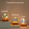 Night Lights Creative Strange 3D Three-dimensional Colorful Romantic Firework Light Led Starry Sky Love Art Atmosphere