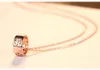 New Design Circle Hollow Snowflake s925 Silver Pendant Necklace Women Jewelry Korea Fashion Luxury Rose Gold Chain Necklace Anniversary Gift