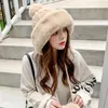 Berets Women Winter Mink вязаная бомбар