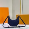designer bag Evening Bag Designer Women Loop Crossbody Axillary Denim Shoulder Handbag Cruise Uette Detachable Chain Jacquard Weave White Letter Pattern