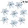 Decorações de Natal 2022 20pcs Flor Decorativa Flores Falsas Decoração de Casamento Casa Ornamento da Árvore de Natal