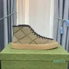 2022 mens panno casual scarpe alte da donna sneaker da viaggio con lacci pelle bovina moda scarpe da ginnastica da corsa piatte lettere scarpe da donna piattaforma da uomo sneakers da palestra taglia