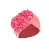 Boll Caps Women Solid Beading Hat Muslim Ruffle Cancer Wrap Cap Baseball Clasp Retro